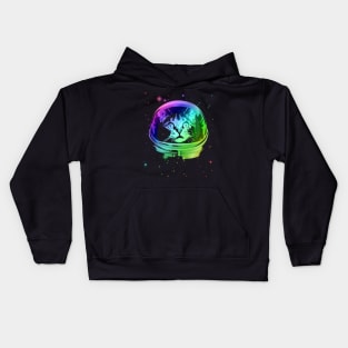 Cat Astronaut In Space Kids Hoodie